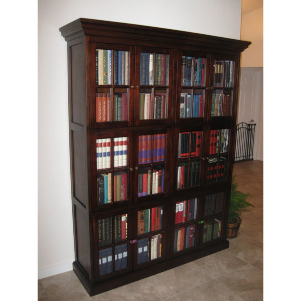 DArt Collection 84'' H x 65'' W Solid Wood Library Bookcase & Reviews